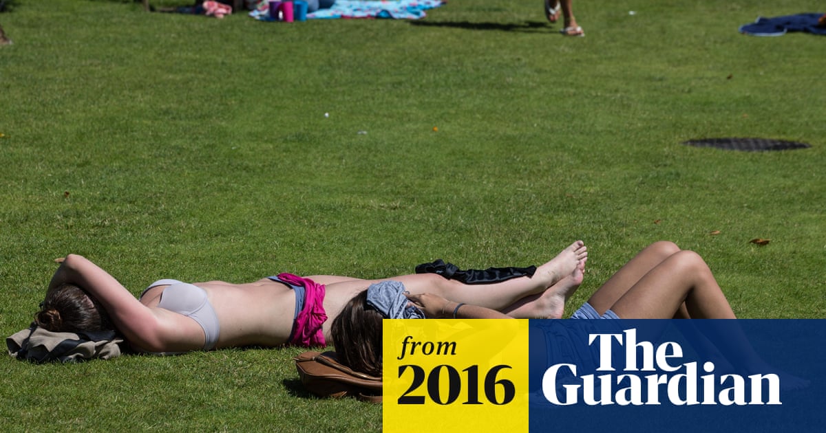 Is sunbathing in undies OK? Stripping off during heatwave sparks