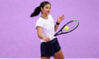 Emma Raducanu stresses 'patience' as she grows into top-level tennis