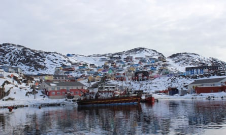 Qaqortoq, the largest city in southern Greenland.