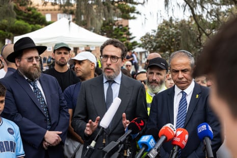 Rabbi Levi Wolff at the Bondi Pavilion in December.