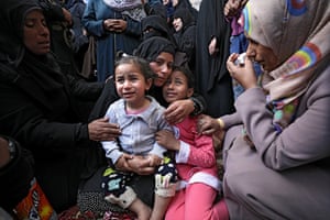 The wife and two daughters of 28-year-old Jihad Abu Jamous