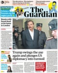 Guardian front page, Wednesday 14 March 2018