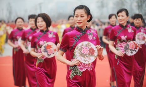 A performance in Bozhou, Anhui province of China, on International Women’s Day.