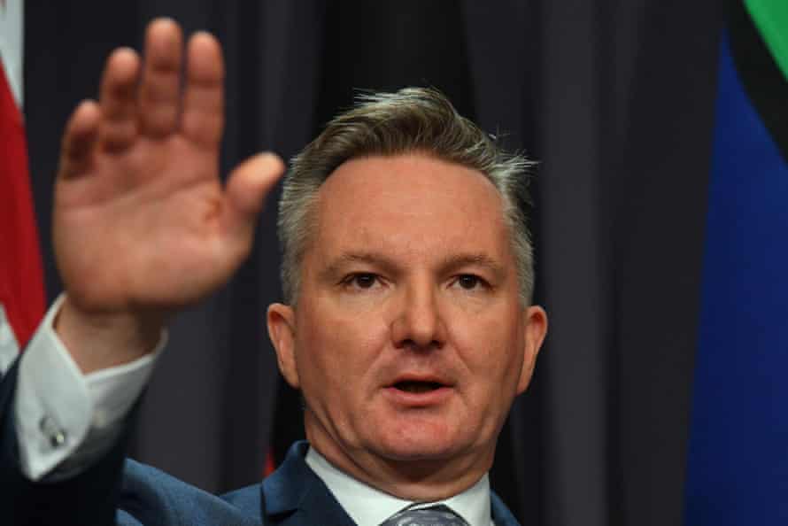 Minister for climate change and energy Chris Bowen.