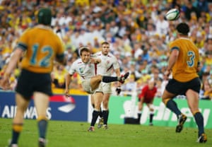 El gol de caída ganador de Jonny Wilkinson en la final de la Copa Mundial de Rugby en 2003.