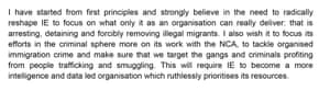 A paragraph from Amber Rudd’s letter to Theresa May