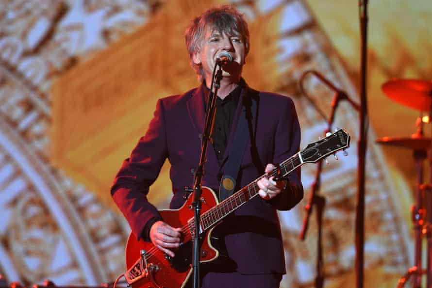 Neil Finn performs Distant Sun after Crowded House are inducted into the Aria Hall of Fame on Wednesday night.