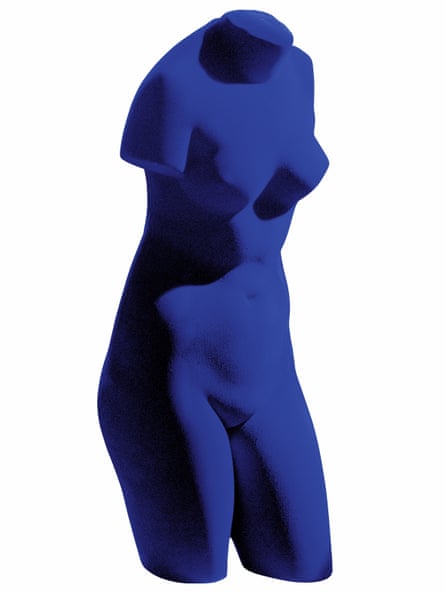Blue Venus (The Venus of Alexandria) by Yves Klein, showing as part of Aphrodite: The Making of a Goddess.