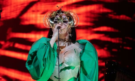 Bjork during her Cornucopia show in Perth on Friday. All is forgiven.