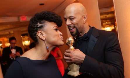 Ava DuVernay, pictured here with Common at the 2015 Golden Globes, is one of a handful of female directors in Hollywood.