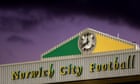 Two men arrested after man injured outside Norwich City football stadium