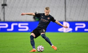 Oleksandr Zinchenko offers Manchester City balance.
