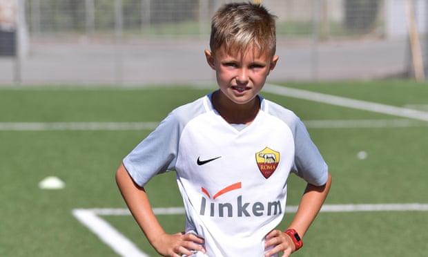 Alessandro Cupini, who has Italian heritage, pictured during a trial with Roma this summer.