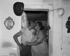A husband and wife kiss in a doorway: Baldwin Lee’s best photograph