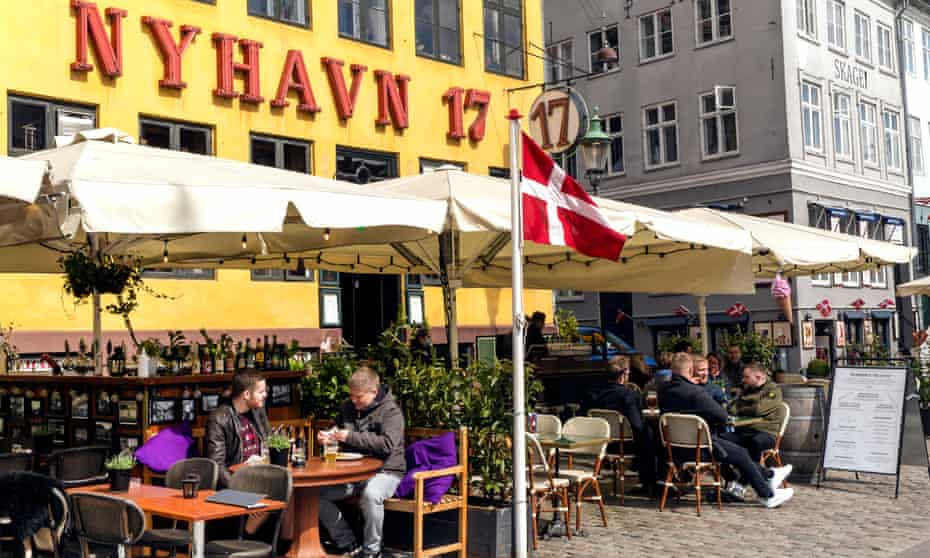 Outside diners at a restaurant in Copenhagen