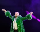 Macklemore’s Free Palestine tour review – a triumph of a show with performances from Hozier, Kneecap and more