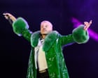 Macklemore’s Free Palestine tour review – a triumph of a show with performances from Hozier, Kneecap and more