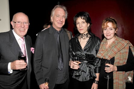‘I am almost happy for him that he left when he did’ … Richard Wilson, Alan Rickman, Harriet Walter and Emma Fielding at a Royal Court gala, 2009.
