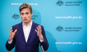 Nick Coatsworth, Australia’s Deputy Chief Medical Officer, speaks during a national Covid-19 briefing in Canberra, Australia.