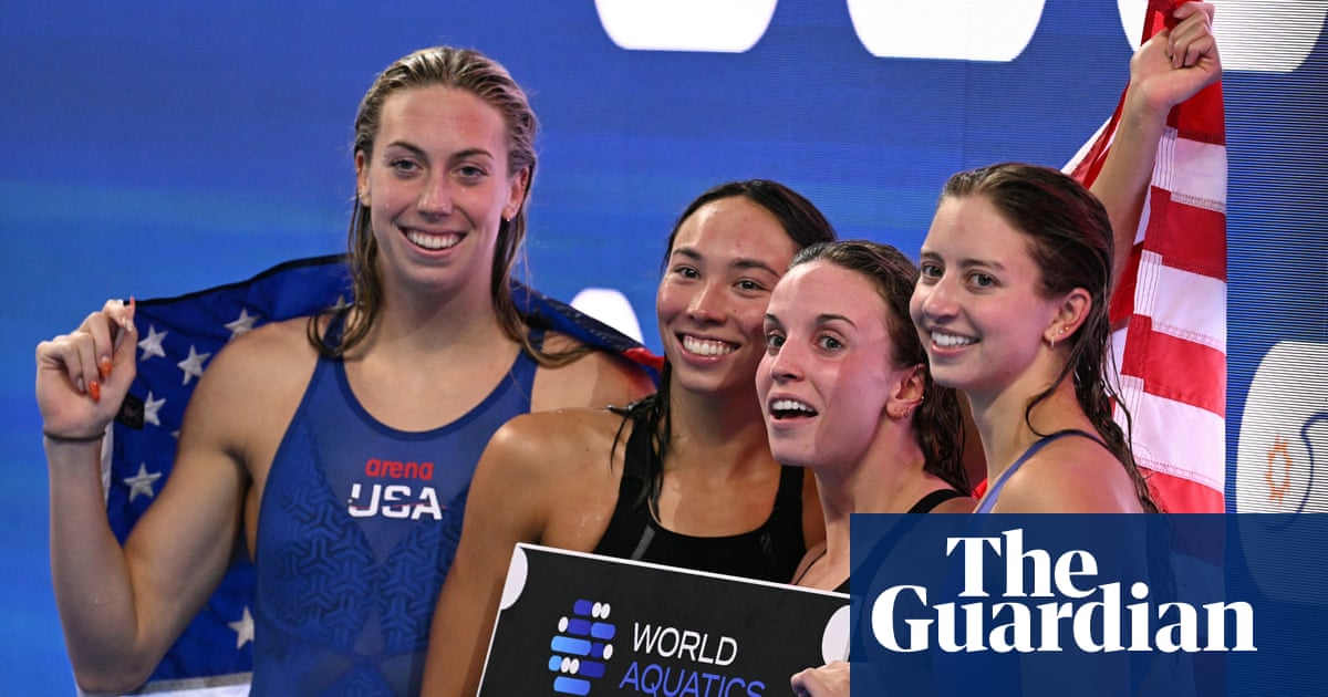 US Women Set World Record Win Nine Golds Swim Worlds Singapore
