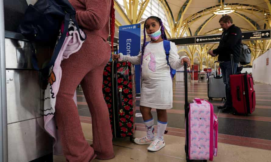 Passengers line up to check-in at Ronald Reagan Washington national airport in Arlington, Virginia, this week.