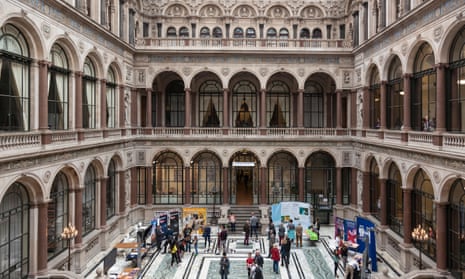 Interior courtyard of the Foreign and Commonwealth Office, London, UK