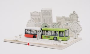 Broken toy bus reworked by the Mighty Jaxx art collective