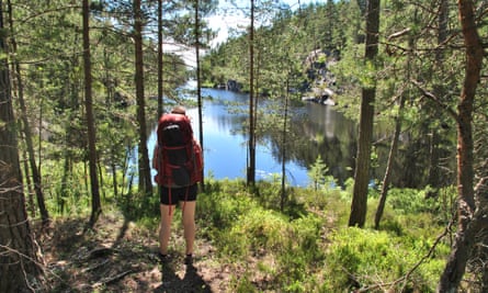 One of the many lakes on the Dalsland Pilgrim Trail