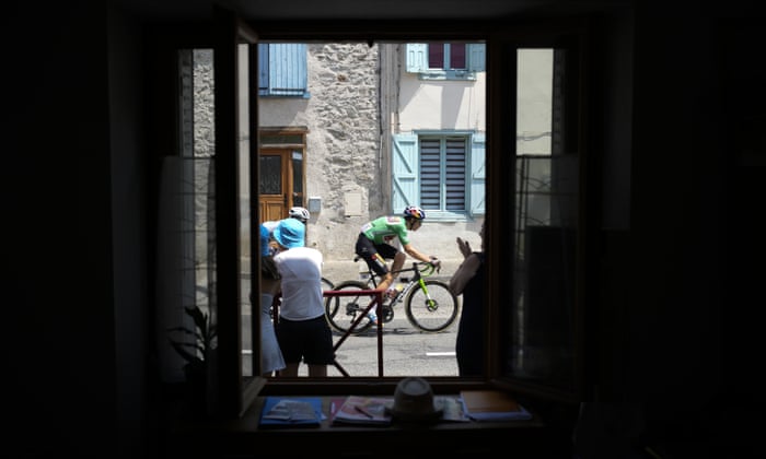 Tour de France 2022: stage 17 – live updates! | Tour de France 4 Wout Van Aert, pictured through an open window on stage 16.