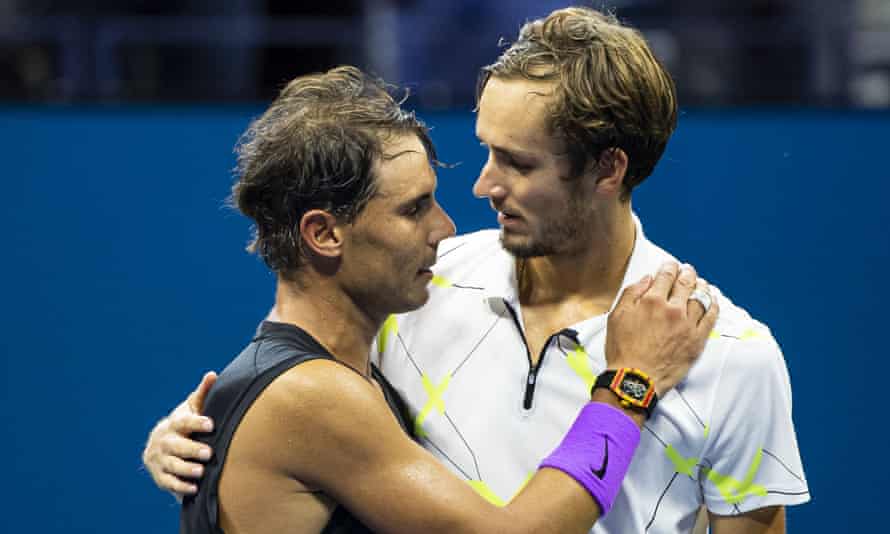 The 2019 US Open final between Rafael Nadal (left) and Daniil Medvedev was a classic encounter with Nadal winning in five hard-fought sets.