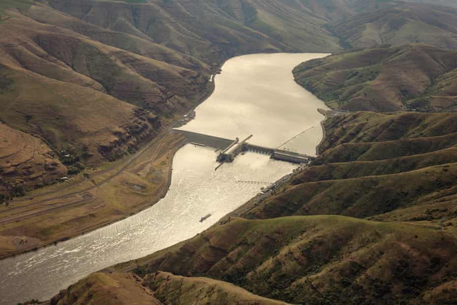 Lower Granite Dam seen on the Snake River in Pomeroy, Washington on Wednesday, May 12, 2021. Rep. Mike Simpson, R-Idaho, has proposed breaching the Ice Harbor, Little Goose, Lower Granite, Lower Monumental dams along the Snake River to help save the endangered salmon runs.