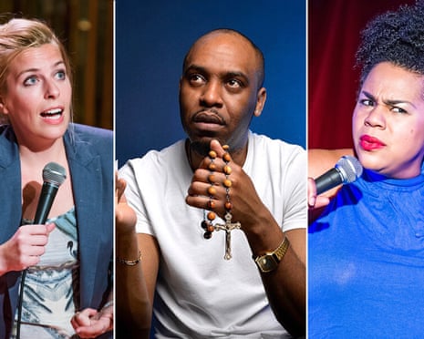 Sara Pascoe, Dane Baptiste and Desiree Burch at Edinburgh festival fringe 2017