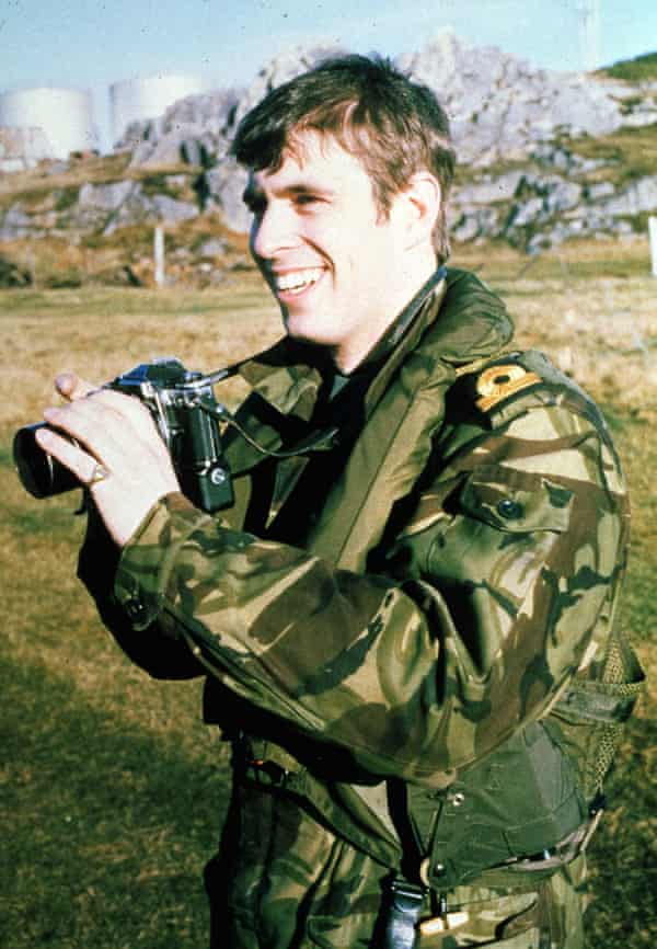 Prince Andrew in the Falklands, 1982.