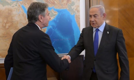 Benjamin Netanyahu with Antony Blinken in Jerusalem, 30 November 2023.