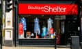 Boutique by Shelter charity shop in Highgate, London.