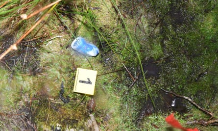 A can of Red Bull left at the site where the body was dumped.