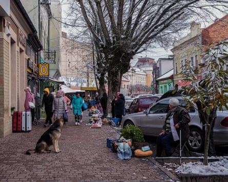 A local market in Berehove