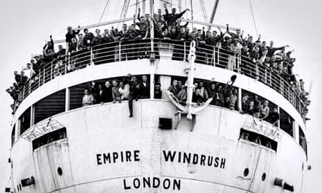 The Empire Windrush at Tilbury docks on 22 June 1948.