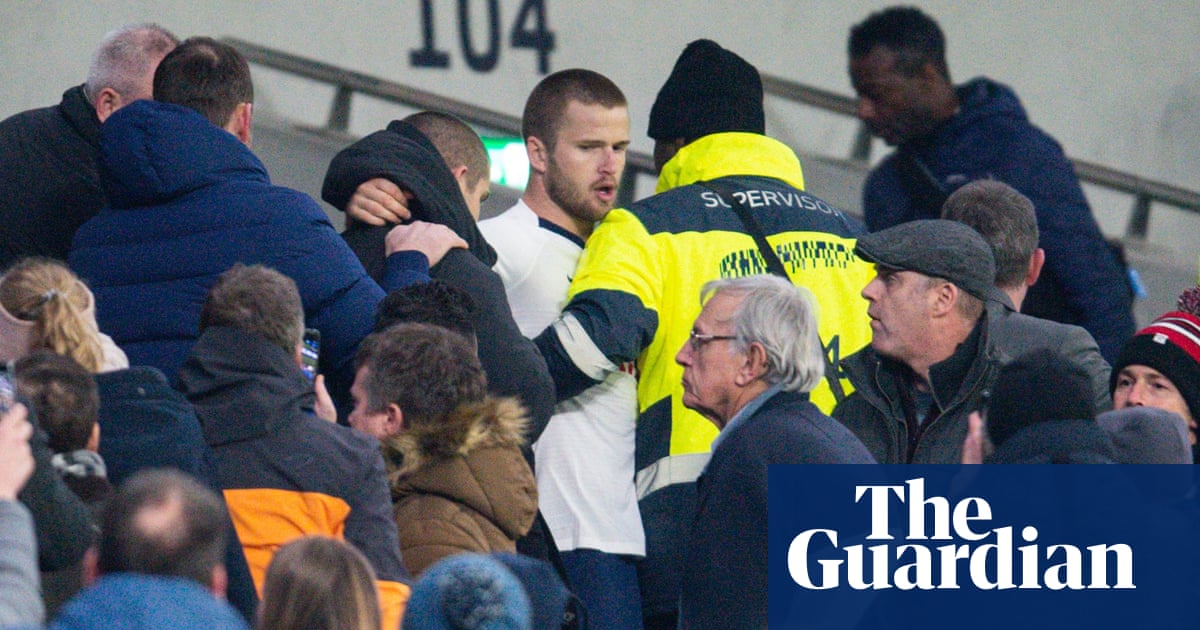 Eric Dier climbs into stands to confront Tottenham fan – video report