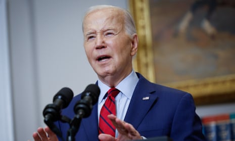 Biden's remarks come as pro-Palestine protests are crushed by police across US universities
