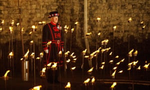 The ceremony will take place every evening until Armistice Day on Sunday 11 November.