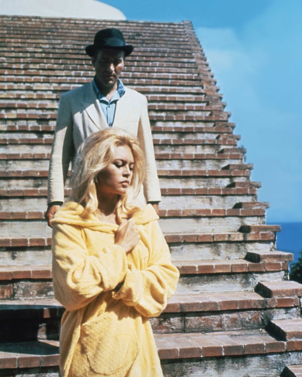 Michel Piccoli and Brigitte Bardot in Contempt.