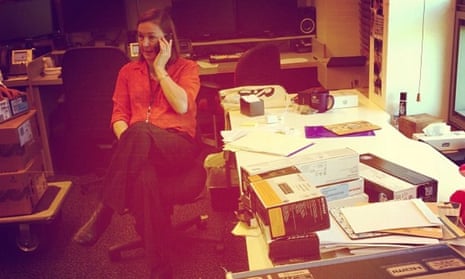Guardian Australia's first political editor, Lenore Taylor, in the first Canberra office in 2013