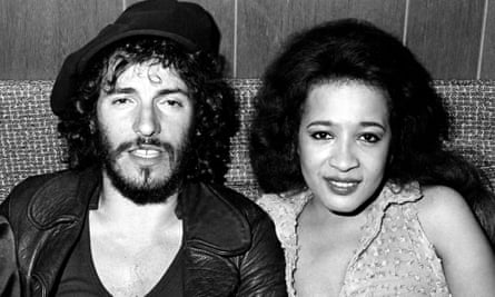 Bruce Springsteen backstage with Ronnie Spector in 1975.