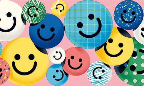 Illustration of happy faces by Michele Marconi