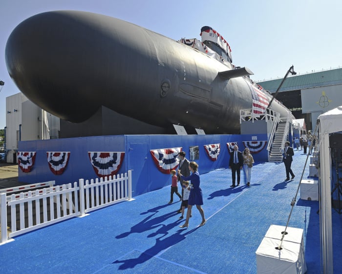 Greens warn nuclear submarines deal risks war with China as Albanese says Aukus ‘full-steam ahead’