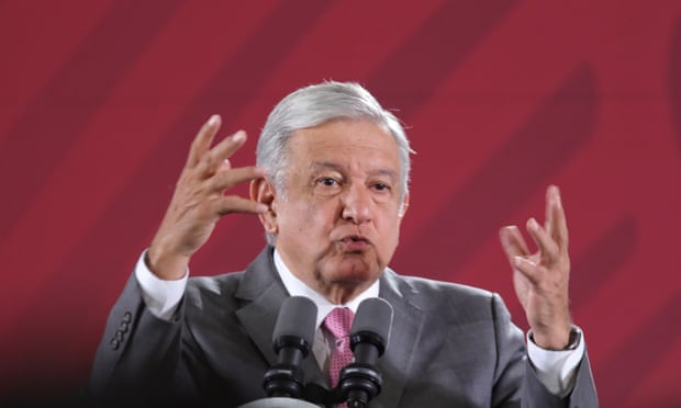 Andrés Manuel López Obrador speaks during a press conference in Mexico City, Mexico Wednesday.