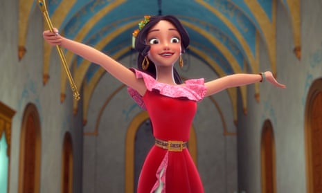 ELENAThis image released by the Disney Channel shows the character Elena who becomes a crown princess in a scene from, “Elena of Avalor,” premiering July 22 on Disney Channel. (Disney Channel via AP)
