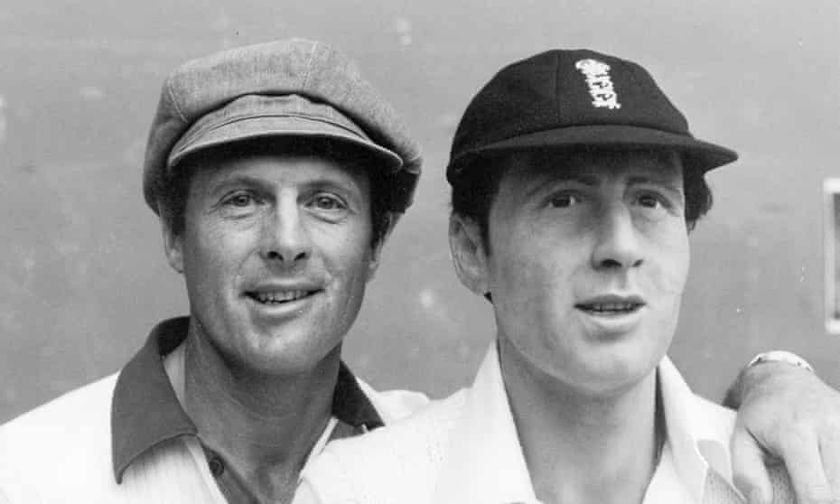 Geoff Boycott poses beside his wax double at Madame Tussauds in 1980