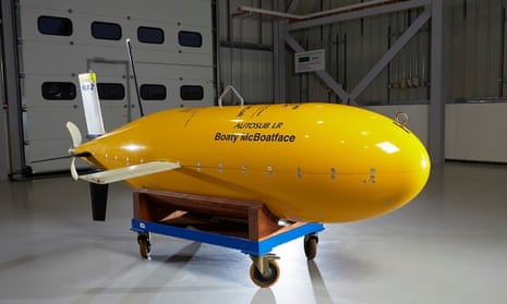 Photo issued by the University of Southampton of the Autosub long range submersible named Boaty McBoatface.